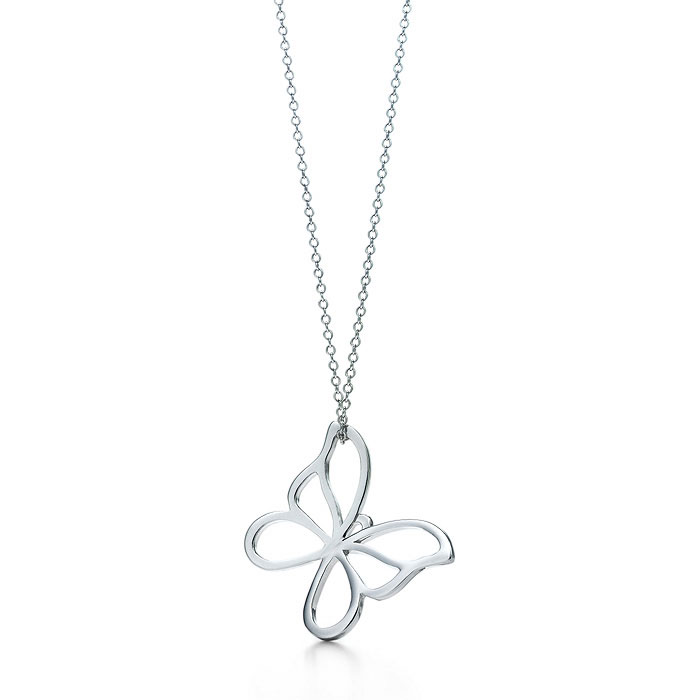 tiffany & co butterfly pendant