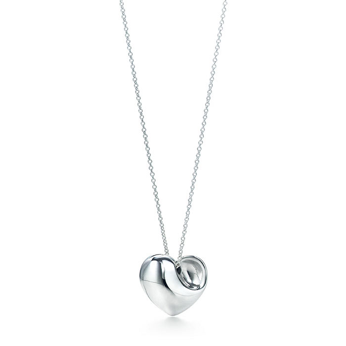 tiffany & co folded heart pendant